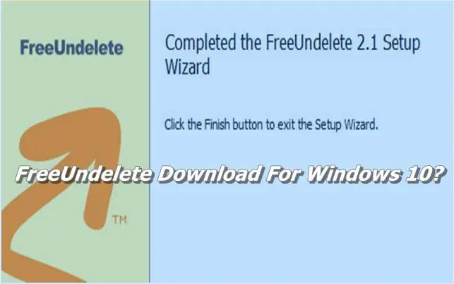 FreeUndelete Download For PC Windows 10
