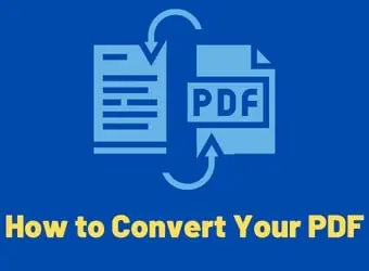 How to Convert Your PDF File to Different Formats Solution
