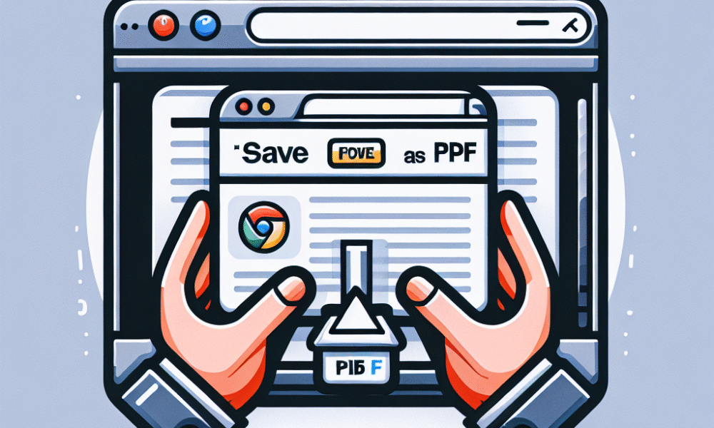 chrome extension to save web page as PDF
