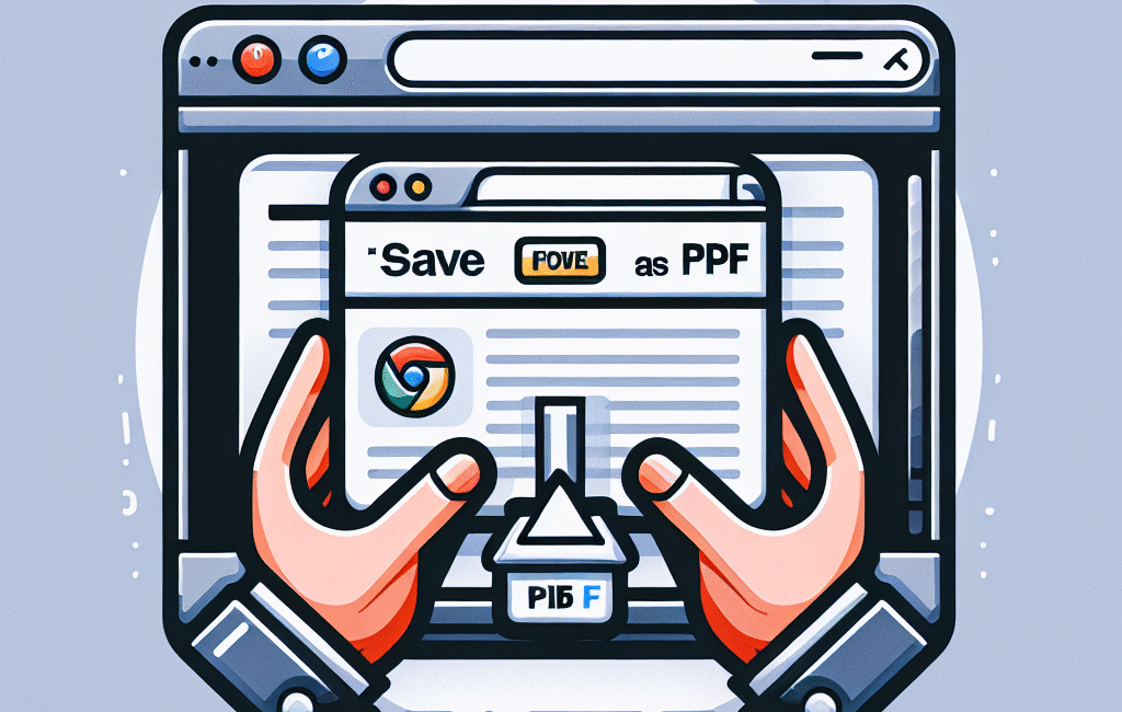 chrome extension to save web page as PDF